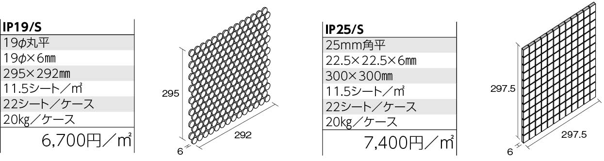 インプル・プリセラN,B 形状図